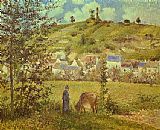 Camille Pissarro Landscape at Chaponval